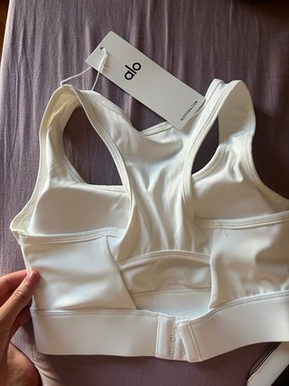 Top sportivo Alo bianco e nero Taglia S