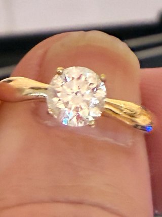 Anillo Oro 18k Diamante 1.06 Ct Natural IGL