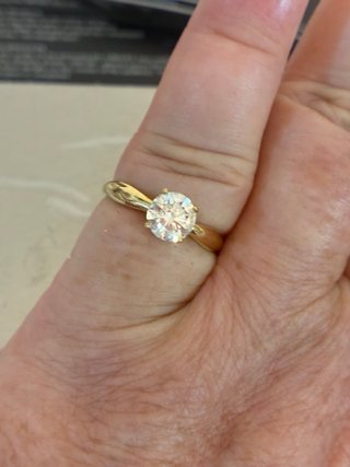 Anillo Oro 18k Diamante 1.06 Ct Natural IGL