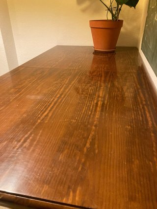 Mesa y 6 sillas comedor madera
