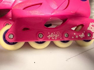 Patines infantiles rosas y morados talla28-30
