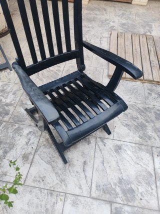2 Sillas Jardín Grosfillex Reclinables Plástico Gr