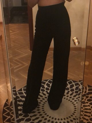 Pantalones acampanados de terciopelo