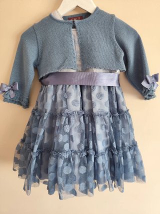 Vestido vuelo niña talla 36 meses incluye chaqueta
