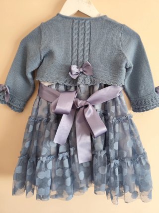 Vestido vuelo niña talla 36 meses incluye chaqueta