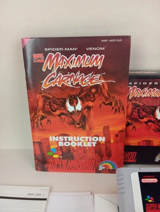 Spider man Venom. MAXIMUM CARNAGE.Super nintendo