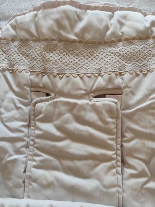 Saco para carrito de bebé rosa y otra funda sillet