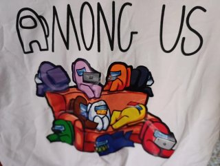 Camiseta Crop Top Among Us Niña 13/14