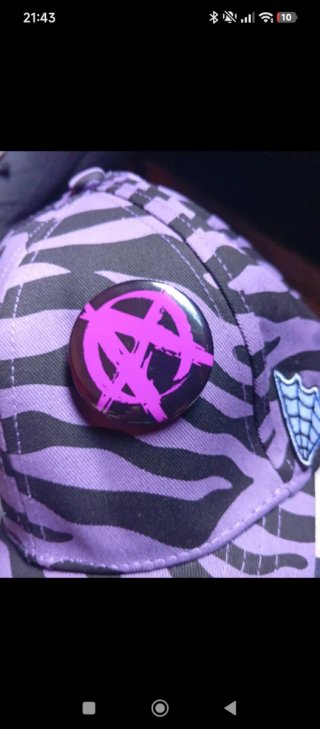 Gorra Punk Zebra Morada