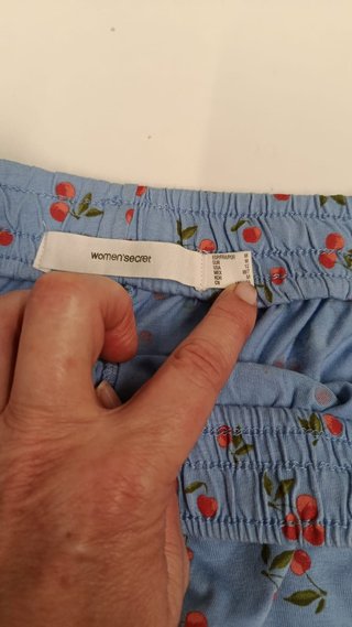 Pijama corto Women'secret cerezas Nuevo 100algodon