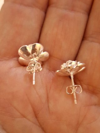 Pendientes Plata 925 Flor
