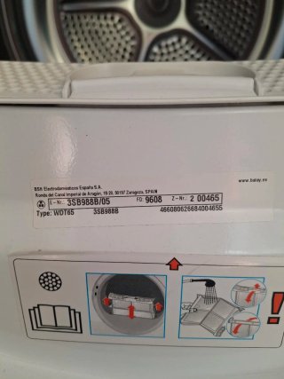 Secadora Balay Bomba de Calor condensación 8kgs