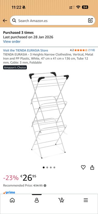 2 Tendederos Verticales Plegables