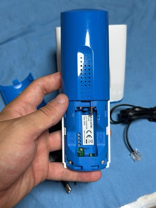 Teléfono Inalámbrico Alcatel F530 DECT Blanco/Azul
