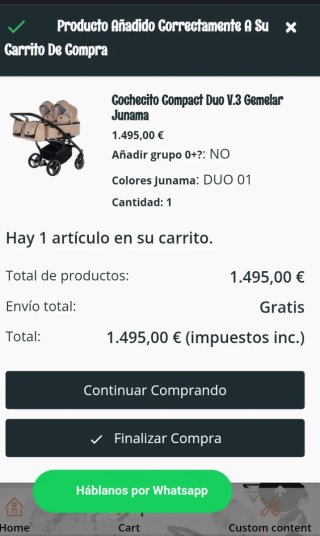 Carro Gemelar Junama Nuevo