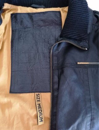 Chaqueta Piel Superdry Talla M