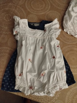 Lote Ropa Bebé Niña Vestido y Peleles