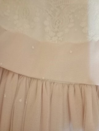 Vestido de Comunión Rosa y Blanco