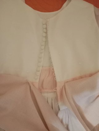 Vestido de Comunión Rosa y Blanco