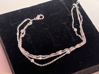 Pulsera Plata Ley 3 Cadenas Diseños