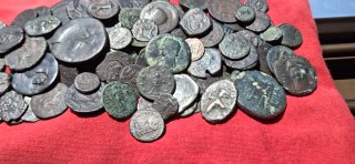 Lote monedas romanas antiguas