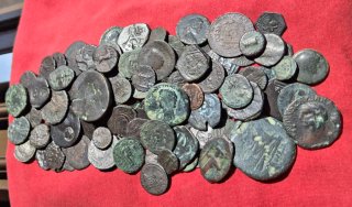 Lote monedas romanas antiguas
