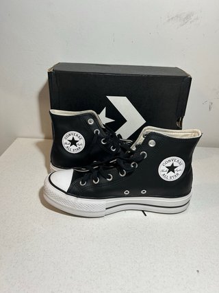 Converse All Star Piel Plataforma Talla 39.5