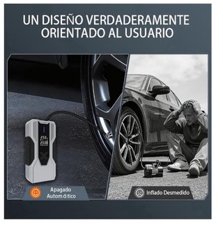 AWESAFE Inflador Neumáticos 150PSI + Arrancador