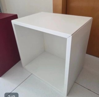 Cubo de almacenaje blanco Ikea