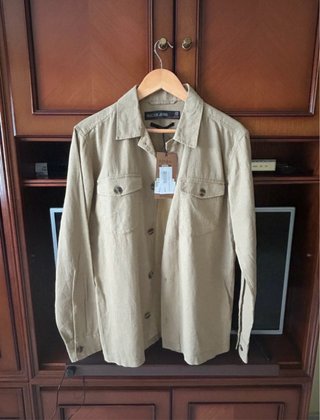 Chaqueta Nudie Jeans Lino Beige Talla M