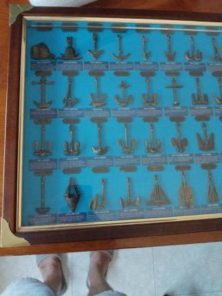 Cuadro de anclas de barcos