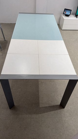Mesa Comedor Cristal Extensible 140-220cm