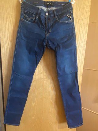 Pantalón Replay Anbass Hyperflex Azul