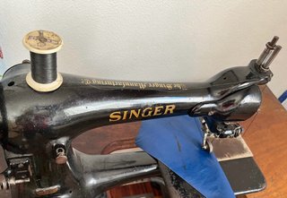 Máquina coser Singer- piel/cuero (Funcionando)