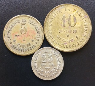 Cooperativa “LA FRATERNIDAD” 5, 10 y 25 Céntimos
