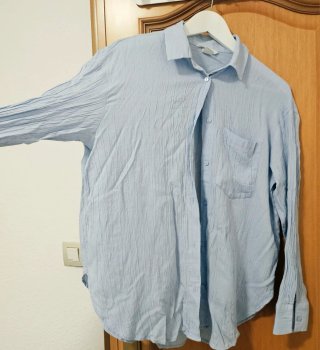 Blusa H&M azul mujer