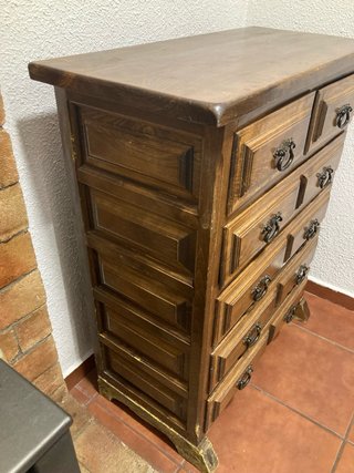 Cajonera antigua de madera