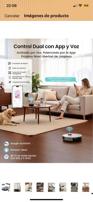 Lefant M2 Plus Robot Aspirador y Fregasuelos
