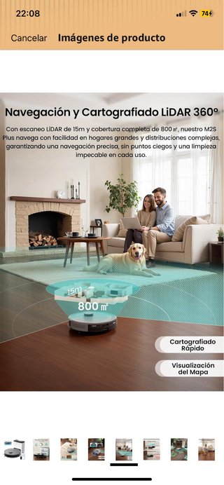 Lefant M2 Plus Robot Aspirador y Fregasuelos