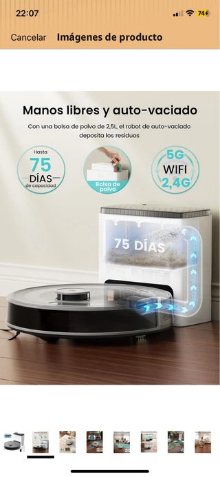 Lefant M2 Plus Robot Aspirador y Fregasuelos