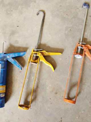 Lote 3 Pistolas Silicona (Azul, Amarillo, Naranja)