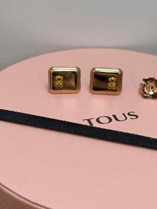 Pendientes Tous Acero Inoxidable Dorado