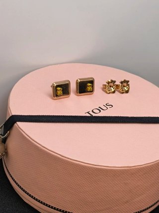 Pendientes Tous Acero Inoxidable Dorado