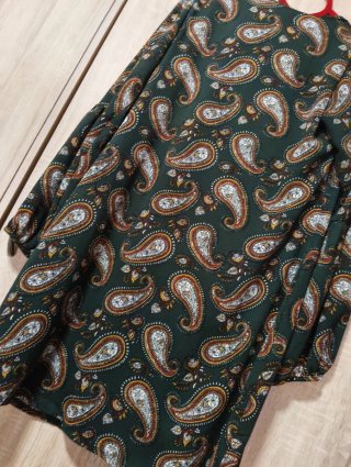 Vestido bohemio estampado retro