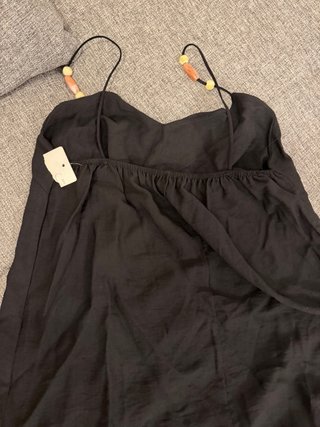 Vestido negro largo tirantes
