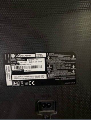 TV LG 47 Modelo 590 Negra