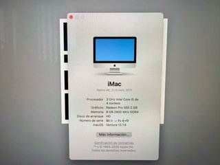 iMac 21.5 4K 1TB 8GB RAM