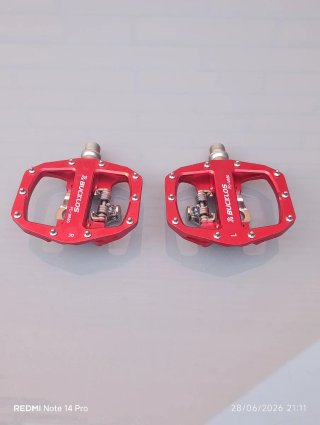 Pedales mixtos SPD para calas + plataforma. NUEVOS