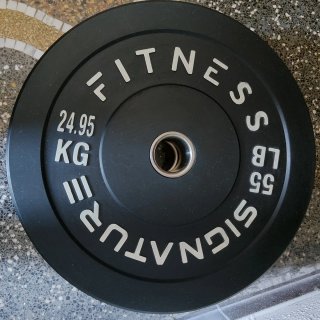 01 disco bilanciere olimpionico 24.95kg gommati