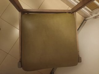 Silla antigua madera y polipiel (6 unidades)